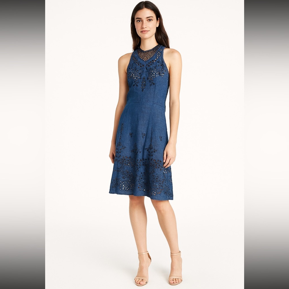 Vanessa Bruno Silk A-Line Midi Dress – Size M (US6 / FR38)